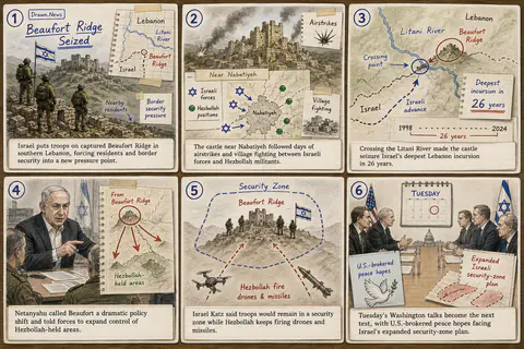 Drawn.News visual brief: Israeli troops seize strategic castle in Lebanon during deepest incursion in decades