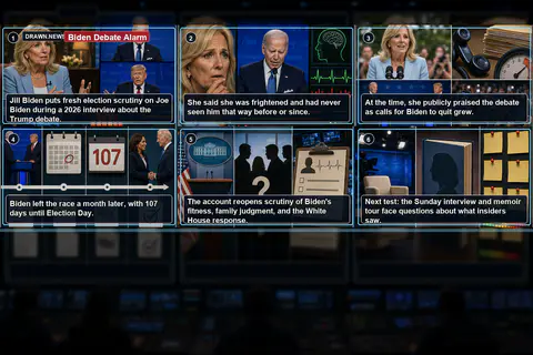 Drawn.News visual brief: Joe Biden’s disastrous debate with Trump ‘frightened’ Jill Biden