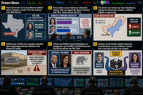 Drawn.News visual brief: Will Maureen Galindo’s ‘Zionists’ Comments Matter in Texas House Runoff Election
